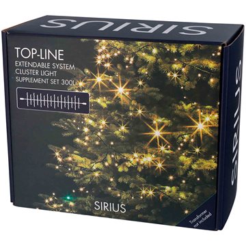 Sirius Top-Line Cluster lyskæde suppleringssæt 300 LED-lys 4,5 meter 50220